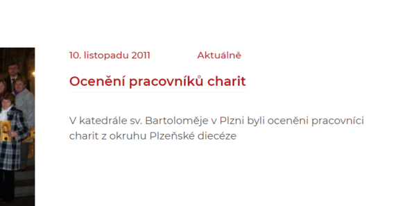 Titulek - Charita s velkým písmenem