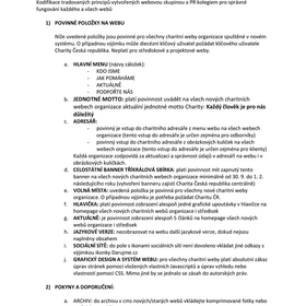 Pravidla charitní sítě webů