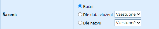 Nové možnosti řazení dokumentů