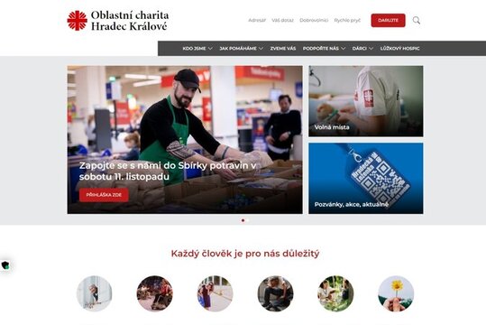 Čistá homepage - www.charitahk.cz