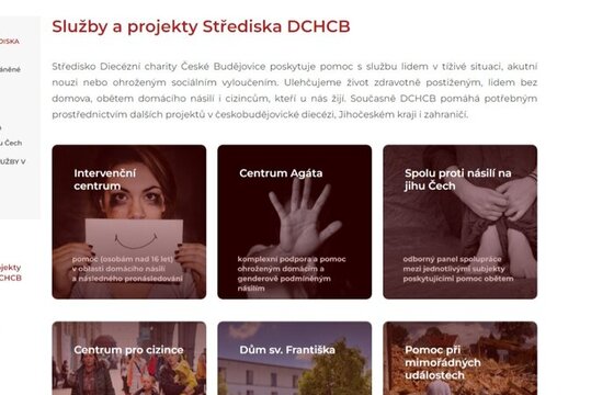 Služby a projekty - www.dchcb.cz/jak-pomahame/sluzby-strediska-dchcb/