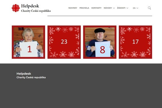Rozcestníková dlaždice s efektem - helpdesk.charita.cz/adventni-kalendar-test/