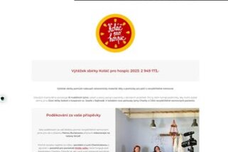 Koláč pro hospic - https://dchb.charita.cz/co-delame/nase-sbirky/kolac-pro-hospic/
