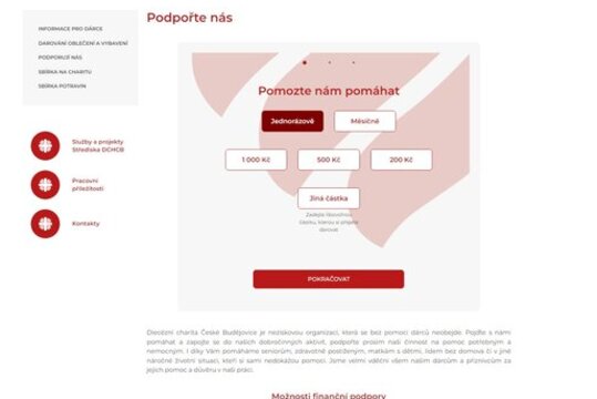 Podpořte nás - https://www.dchcb.cz/podporte-nas/