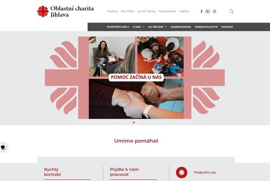 Slider s textem - jihlava.charita.cz