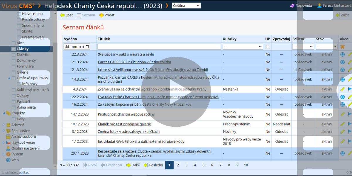 Články a rubriky